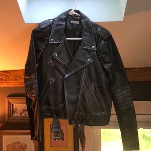 divided h&m leather jacket
